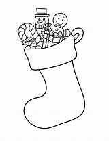 Stocking Christmas Coloring Stockings Pages Drawing Draw Printable Socks Sock Color Elf Line Hat Drawings Daycare Print Sheets Getcolorings Netart sketch template
