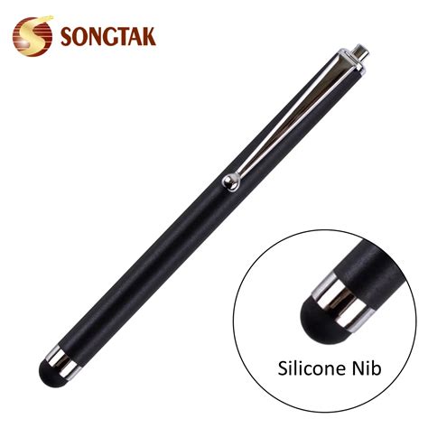 rubber tip metal mobile touch passive stylus  buy touchscreen