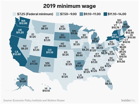 minimum wages    mapporn