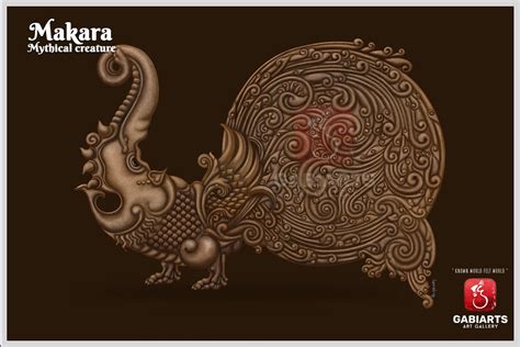 makara  mythical creature  gabiarts art gallery mythical