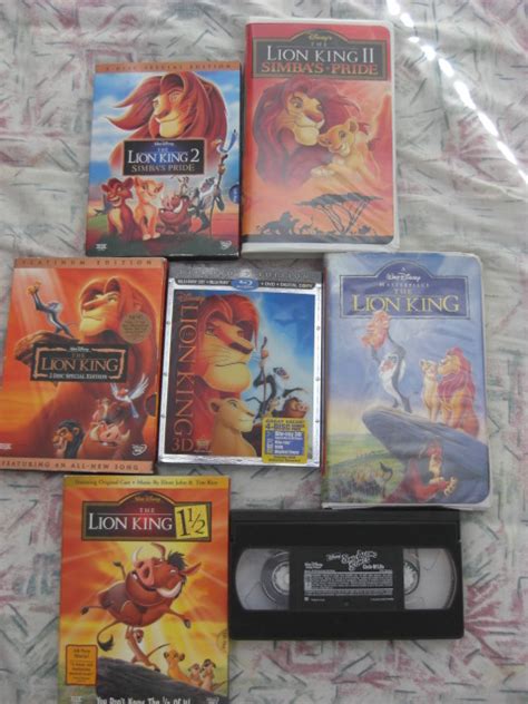 My Collection Of Lion King Vhs S And Dvds By Kylgrv On