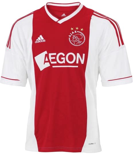 ajax home shirt adidas ajax amsterdam kit   football shirt