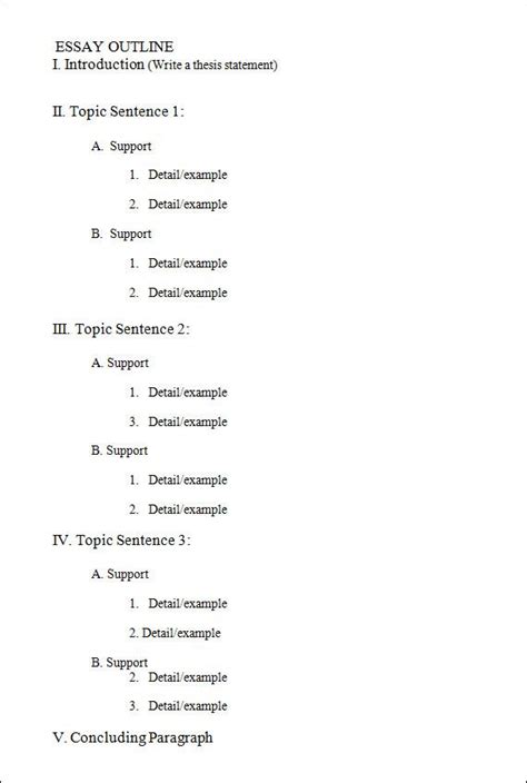 outline template    documents   excel word
