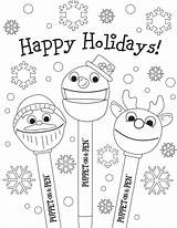 Coloring Pages Kids Happy Holiday Christmas Sheets Holidays Choose Board Printable sketch template