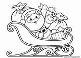 Coloring Santa Sleigh Pages Claus Christmas Printable Colouring Print Gifts Color Sheets Getcolorings Part Baba Noel Cute Clause Kaynak Fisher sketch template