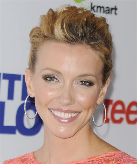 Katie Cassidy Long Curly Formal Updo Hairstyle Dark