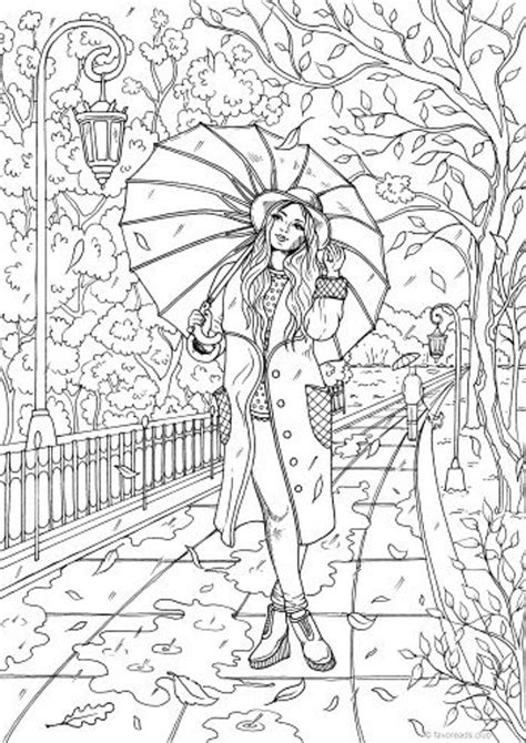 fall printable adult coloring page  favoreads coloring book