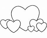 Coloring Hearts Clipart Heart Pages Easy Cliparts Library Gif sketch template