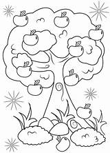 Coloring Pages Apple Orchard Stem Plant Cycle Life Tree Kids Printable Drawing Getdrawings Getcolorings Universal Studios Rose Colorings Color sketch template