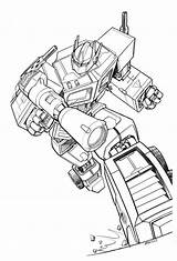 Coloring Transformers Pages Optimus Prime Printable Kids sketch template