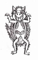 Thorny Devil Coloring Lizard Drawing Sketch Tutorial Drawingmanuals Designlooter Draw 86kb 1140 sketch template