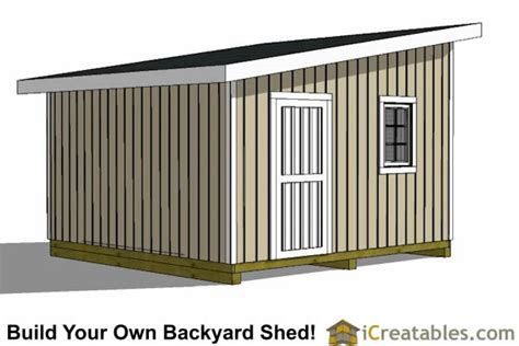 lean  shed plans easy  build large shed plans