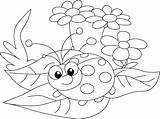 Coloring Ladybug Pages Preschoolers Getcolorings Bug Lady sketch template