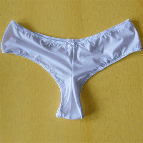Damen Panty Slip Mit Hohem Po Ausschnitt Schwarz Oder Weiß Gr 36