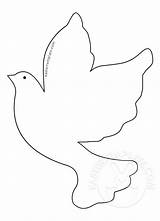 Dove Holy Spirit Coloring Template Sheet Templates sketch template