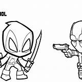 Deadpool Raid sketch template