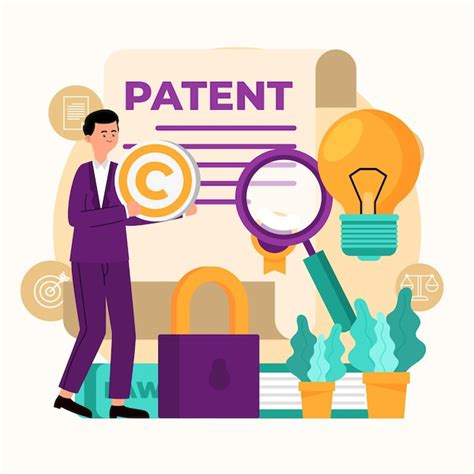 vector patent law illustration