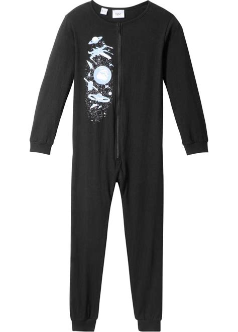 pyjama onesie zwart multicolor