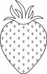 Strawberry Clipart Coloring Clip Pages Drawing Outline Printable Patterns Fruit Color Embroidery Strawberries Template Lineart Sweetclipart Shortcake Colorable Cliparts Stencil sketch template