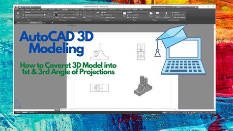 autocad how to convert 3d model to 2d projections youtube