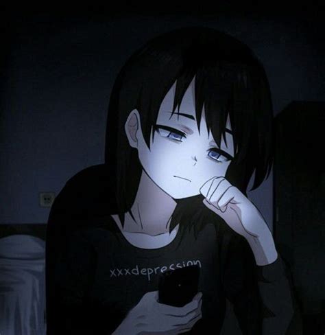 aesthetic anime sad pfp depressed anime girl wallpaper hd  otaku