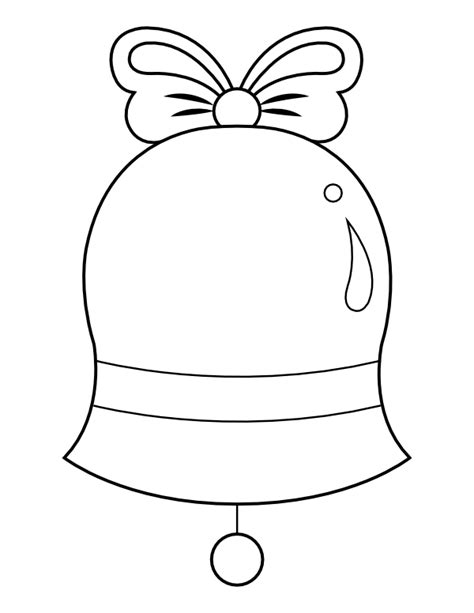 christmas bell coloring page home design ideas