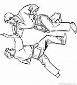 Karate Kleurplaat Judo Kleurplaten Colorat Ausmalbild Planse Malvorlage Plansa Animaatjes Stimmen Stemmen sketch template