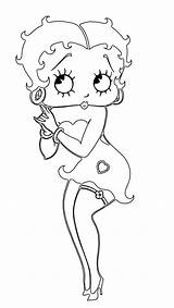 Betty Boop Coloring Pages Print sketch template
