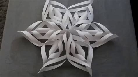 3d Paper Snowflakes Diy Youtube
