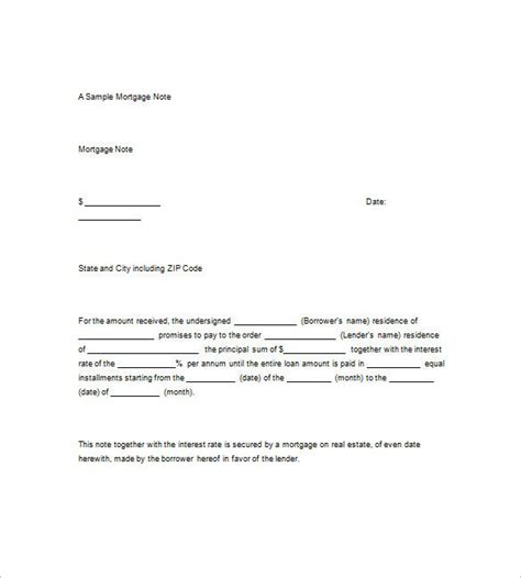promissory note sample notes template payoff letter promissory note