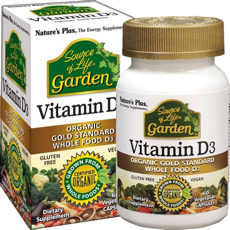 Source of Life Garden Vitamin D3 5000 IU - 60 Vcaps