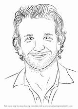 Cooper Bradley Draw Step Drawing Celebrities Drawingtutorials101 Tutorials sketch template