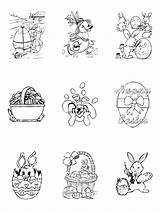 Colouring Small Easter Option Choose Flashcards Medium Size sketch template