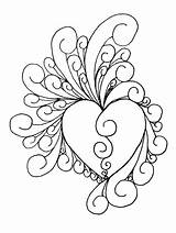 Quilling Patterns Designs Heart Coloring Printable Pages Quilting Zentangle Intricate Paper Embroidery Templates Quilt Zentangles Lt Template Adult Hearts Colouring sketch template