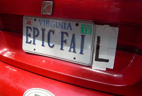 funny vanity license plates virginia  crazy email