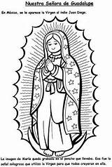 Guadalupe Virgen Chiquinquira Coloring Catequesis Señora Catecismo Religión Virgencita Variadas Colorea Católica Catequista sketch template