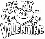 Coloring Valentine Valentines Pages Printable Coloringme sketch template