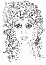 Coloring Pages Mom Color Girl Outlines Fairy sketch template