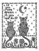 Coloring Pages Muller Deborah Dog Quote Book Chubbymermaid Cat sketch template