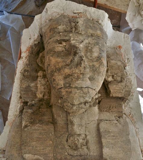 long lost sphinxes of egyptian king amenhotep iii unearthed at luxor