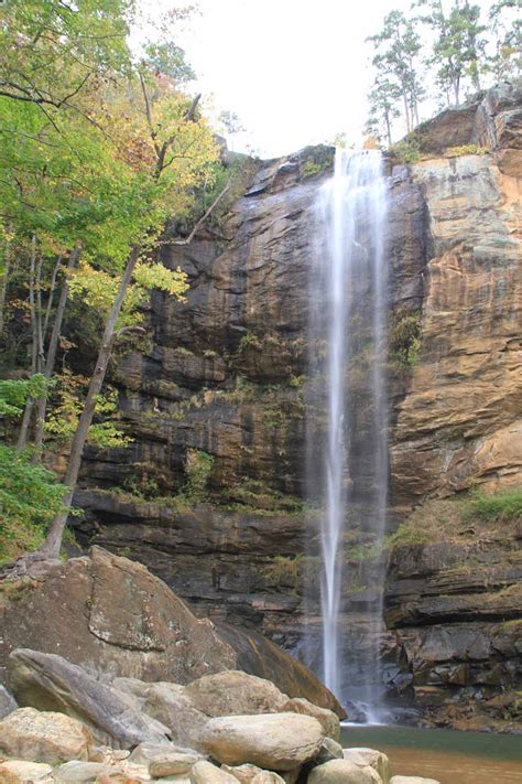toccoa falls tall waterfall   college campus  georgia