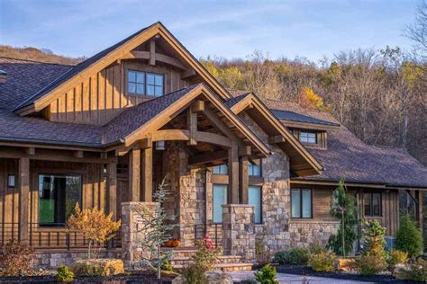rustic style homes exterior  interior examples ideas  ranch house plans