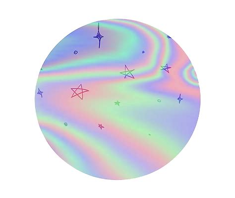 aesthetic hologram png