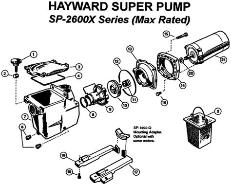 hayward super pump  hp spx
