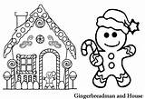 Coloring Kids Gingerbreadman Gingerbreadhouse Chrsitmas Print Craft Color Pdf Save sketch template
