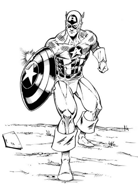 pin   avengers coloring page