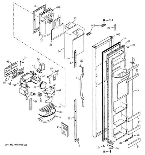 ge profile refrigerator parts diagram wiring diagram