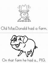 Old Macdonald Book Sheet Mini sketch template