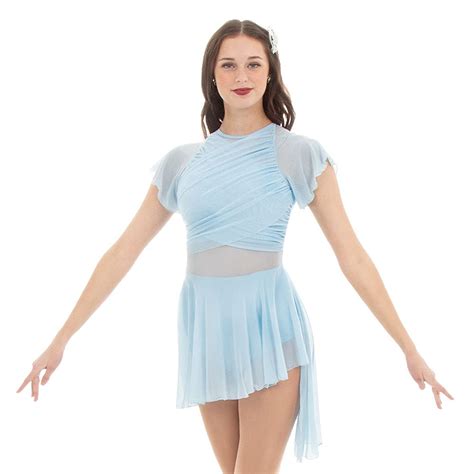 Buy Alexandra Collection Dance Dress Flutter Sleeve Skirted Leotard