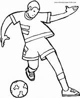 Coloring Pages Soccer Sports Football Color Printable Kids Sheets Print Sport Found sketch template